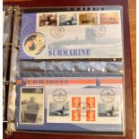 BOX OF MAINLY FDC IN THREE ALBUMS AND LOOSE, GB, 1997 DIANA,  SILVER JUBILEE ETC.