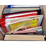 BOX WITH VARIOUS IN ELEVEN BINDERS AND LOOSE, EASTERN EUROPE, CHINA, THEMATICS ETC.