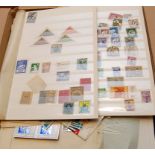 BOX WITH EXTENSIVE ACCUMULATION OF CINDERELLAS, POSTER STAMPS,