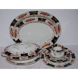 A LARGE WOODS AND SONS EDWARDIAN DINNER SERVICE