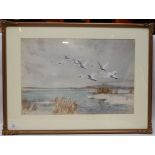 "MUTE SWANS - HICKLING" BEARING SIGNATURE ROLAND