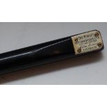 RARE SNOOKER CUE "THE WORLDS RECORD BREAK CUE" 413