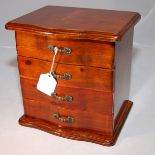 MINIATURE SERPENTINE FRONT CHEST OF DRAWERS