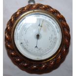 VICTORIAN ANEROID BAROMETER WITH A 12.5CM