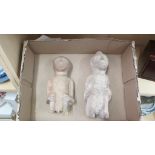 Two carved stone fertility figures