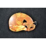 A Lea Stein cat brooch, bears Lea Stein mark on reverse - W7cm CONDITION REPORT: good condition