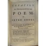 Sir Richard Blackmore - Creation, A Philosophical Poem in Seven Books - printed for S Buckley at The