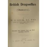 W J Lucas - British Dragonflies (Odanata) - L Upcott Gill 1900, signed authors copy with library