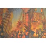 Kenneth Denton Shoesmith (1890-1939) - One of 12 murals telling the story of Sir Francis Drake's