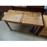 vintage twin Childs school desk