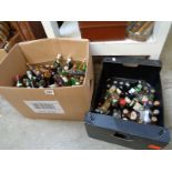 2 Large boxes of Miniature alcohols