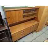 1970s Avalon lounge unit with glazed sliding doors above drawers and cupboard