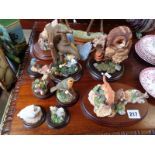 Collection of Border Fine Art and other animal figurines