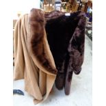 Ladies Fur coat and a Fur collared coat