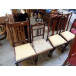 Seven various 19thC and later dining chairs