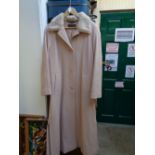 Ladies Jacques Vert Long coat with Fur collar