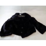 Vintage Fur Shoulder short Jacket