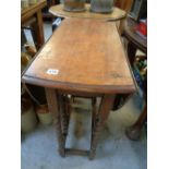 Oval gate leg table on Barley twist supports