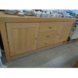 Large Modern Sideboard with Chrome Cup handles