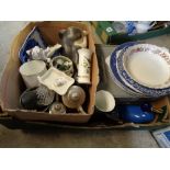 Box of assorted ceramics and glassware