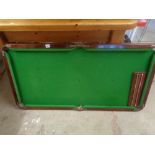 Vintage tabletop Childs snooker table