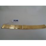 18ct Gold Gents wristwatch strap marked 750 46g total weight