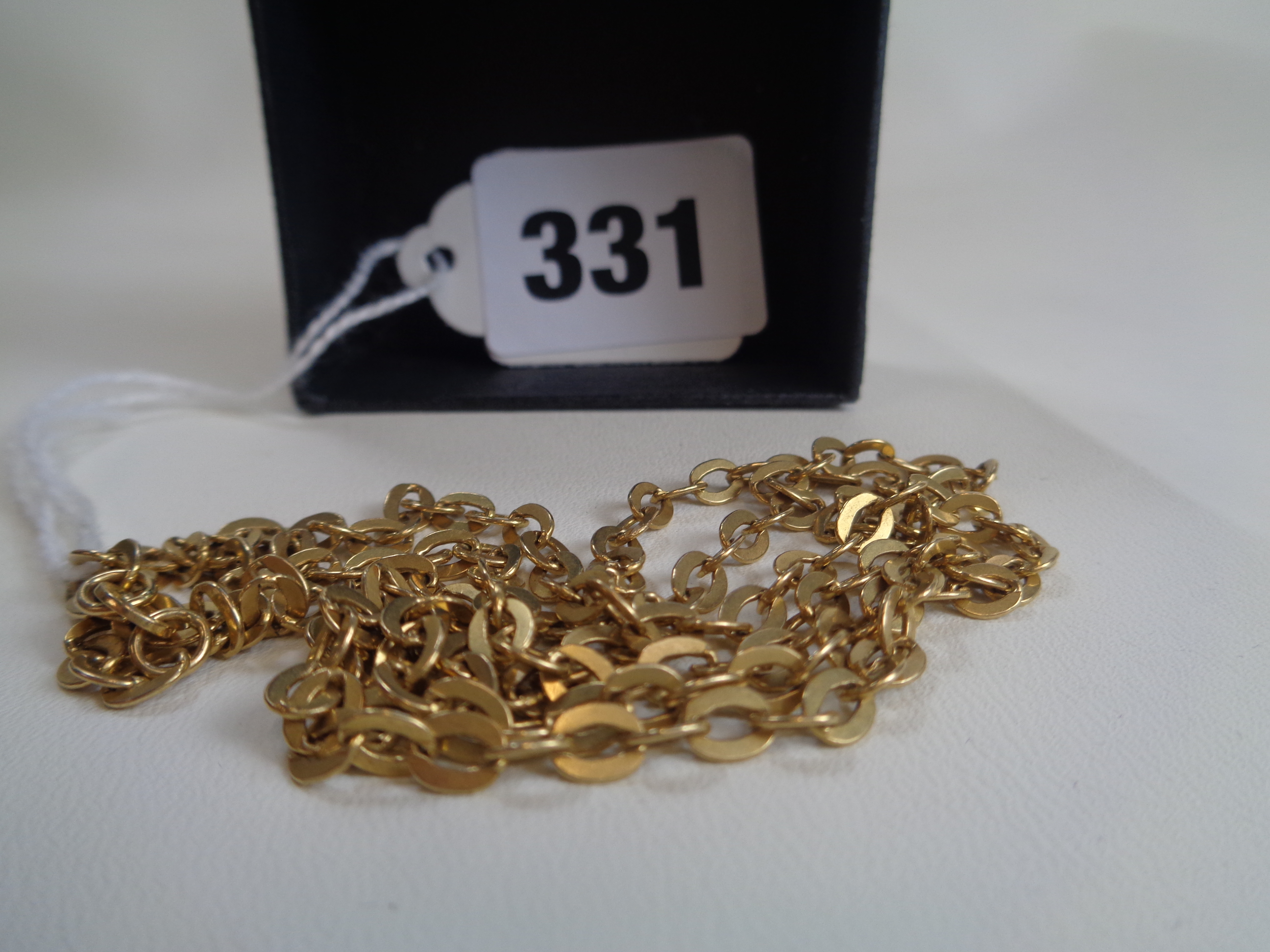 Long Ladies 18ct Gold Chain link necklace 14g total weight