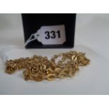 Long Ladies 18ct Gold Chain link necklace 14g total weight