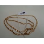 Long Ladies 9ct Gold necklace 6g total weight