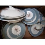 Crownford of England leaf decorated dinner set