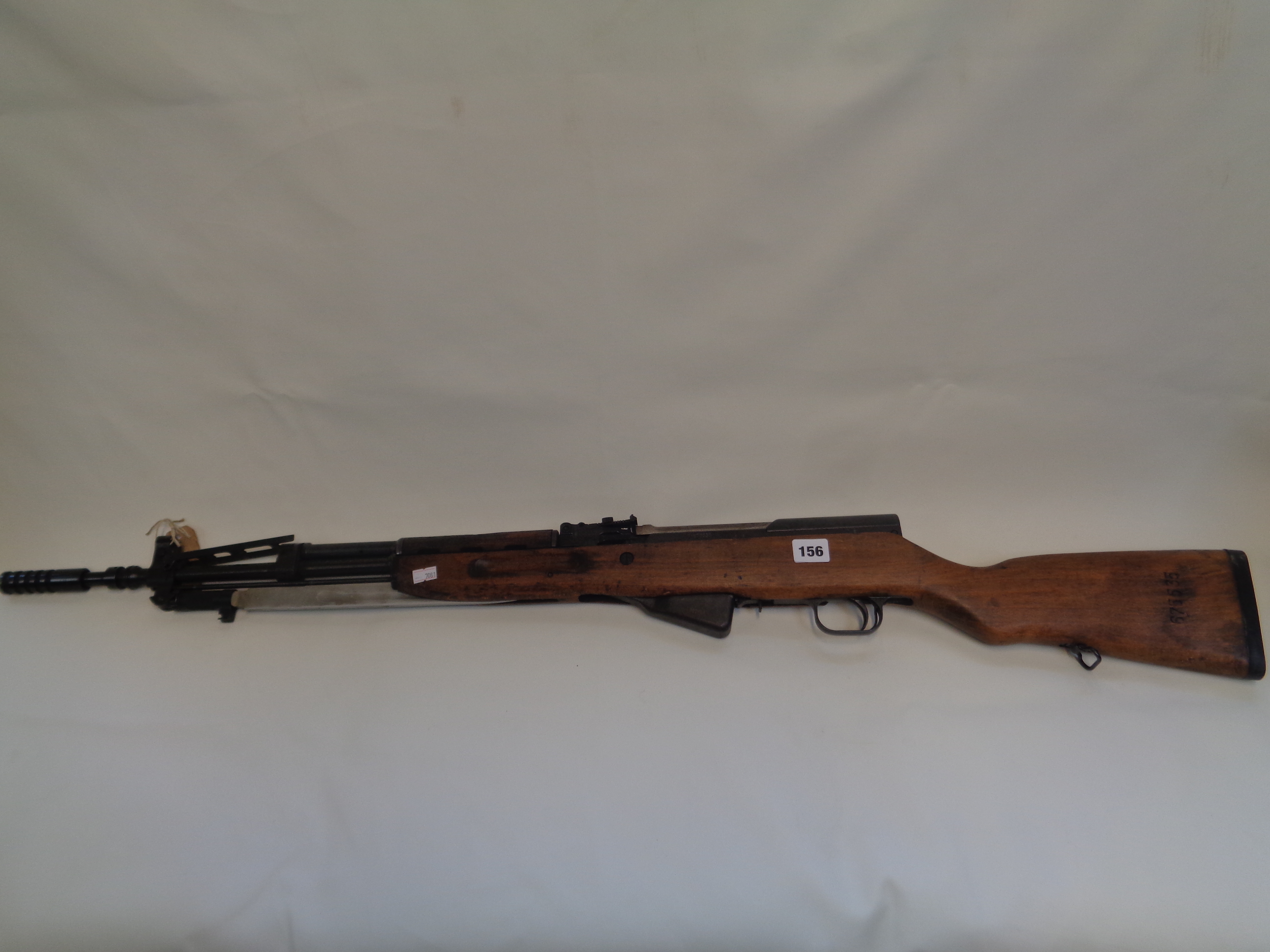 Deactivated Assault Rifle M66 Yugoslavian with bayonet with Certificate E9999