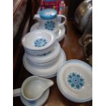 Johnstones Ironstone Retro dinner service