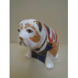 Royal Crown Derby Winston Churchill Bulldog 2014 with certificate