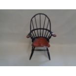 Apprentice Elm Windsor type chair with stick back