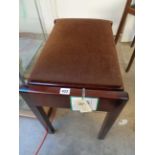 John Austin Furniture upholstered piano stool