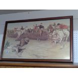 Framed Fox Hunting Print by Cecil Aldin