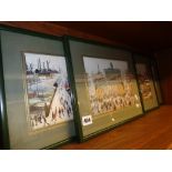 4 20thC Lowry framed prints