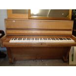 Danemann Oak cased upright piano