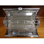 Retro 1950s Chrome fronted two bar fire (collectable only)