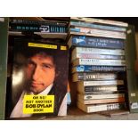 Large box of Bob Dylan related Hardback and paperback books