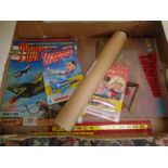 Box of various Thunderbirds related vehicles and ephemera