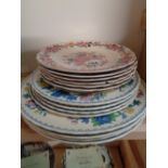 Qty. of Masons Regency Pattern dinner plates and side plates and a Qty. of Marlborough Royal Petal