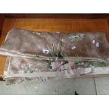 Qty. of Vintage Floral decorated curtains