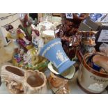 Qty. of Toby Jugs and Pottery inc. Wedgwood Sylvac etc.