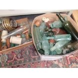 2 Boxes of assorted Vintage Bottles inc. Ginger Beer, Ink Bottles etc.