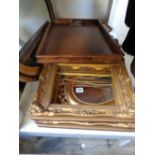 Box of assorted Gilt framed mirrors and Frames