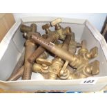 Box of Assorted Brass Beer taps inc. harry Mason of Birmingham