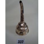 late Victorian Silver Wine funnel with Shell lip Birmingham 1897 75g total weight