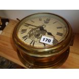 Lilly & Reynolds of London Brass Porthole Clock