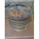 Collection of 20 John Wayne Collectors plates by Franklin Mint (Boxes in Office)